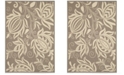 Safavieh Courtyard Brown and Natural 6'7" x 6'7" Square Area Rug